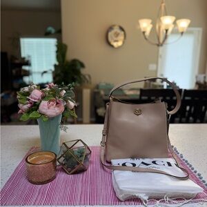 Coach Willow Bucket Bag in Blush Pink